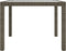 vidaXL - Tuintafel - 90x90x75 - cm - gehard - glas - en - poly - rattan - grijs
