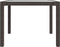 vidaXL - Tuintafel - 90x90x75 - cm - gehard - glas - en - poly - rattan - bruin