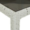vidaXL - Tuintafel - 90x90x75 - cm - gehard - glas - en - poly - rattan - wit