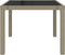 vidaXL - Tuintafel - 90x90x75 - cm - gehard - glas - en - poly - rattan - beige
