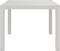 vidaXL - Tuintafel - 90x90x75 - cm - gehard - glas - en - poly - rattan - wit