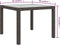 vidaXL - Tuintafel - 90x90x75 - cm - gehard - glas - en - poly - rattan - bruin