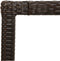 vidaXL - Tuintafel - 90x90x75 - cm - gehard - glas - en - poly - rattan - bruin