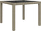 vidaXL - Tuintafel - 90x90x75 - cm - gehard - glas - en - poly - rattan - beige