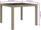 vidaXL - Tuintafel - 90x90x75 - cm - gehard - glas - en - poly - rattan - beige