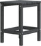 vidaXL - Tuintafel - Adirondack - 38x38x46 - cm - HDPE - antracietkleurig