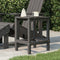 vidaXL - Tuintafel - Adirondack - 38x38x46 - cm - HDPE - antracietkleurig