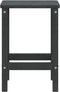 vidaXL - Tuintafel - Adirondack - 38x38x46 - cm - HDPE - antracietkleurig