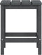 vidaXL - Tuintafel - Adirondack - 38x38x46 - cm - HDPE - antracietkleurig