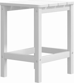 vidaXL - Tuintafel - Adirondack - 38x38x46 - cm - HDPE - wit