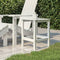 vidaXL - Tuintafel - Adirondack - 38x38x46 - cm - HDPE - wit