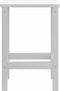 vidaXL - Tuintafel - Adirondack - 38x38x46 - cm - HDPE - wit