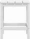 vidaXL - Tuintafel - Adirondack - 38x38x46 - cm - HDPE - wit