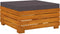 vidaXL - Tuintafel - en - voetensteun - met - kussen - massief - acaciahout