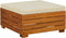 vidaXL - Tuintafel - en - voetensteun - met - kussen - massief - acaciahout