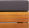 vidaXL - Tuintafel - en - voetensteun - met - kussen - massief - acaciahout