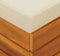 vidaXL - Tuintafel - en - voetensteun - met - kussen - massief - acaciahout