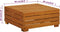 vidaXL - Tuintafel - en - voetensteun - met - kussen - massief - acaciahout