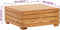 vidaXL - Tuintafel - en - voetensteun - met - kussen - massief - acaciahout