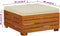 vidaXL - Tuintafel - en - voetensteun - met - kussen - massief - acaciahout