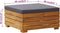 vidaXL - Tuintafel - en - voetensteun - met - kussen - massief - acaciahout