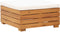 vidaXL - Tuintafel - en - voetensteun - met - kussen - massief - acaciahout