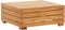 vidaXL - Tuintafel - en - voetensteun - met - kussen - massief - acaciahout