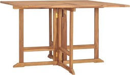vidaXL - Tuintafel - inklapbaar - 110x110x75 - cm - massief - teakhout