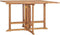 vidaXL - Tuintafel - inklapbaar - 110x110x75 - cm - massief - teakhout