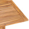 vidaXL - Tuintafel - inklapbaar - 110x110x75 - cm - massief - teakhout