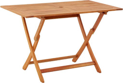 vidaXL - Tuintafel - inklapbaar - 120x70x75 - cm - massief - eucalyptushout
