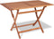 vidaXL - Tuintafel - inklapbaar - 120x70x75 - cm - massief - teakhout