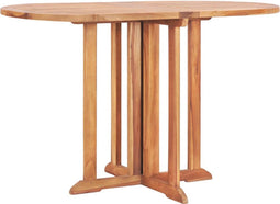 vidaXL - Tuintafel - inklapbaar - 120x70x75 - cm - massief - teakhout