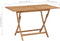 vidaXL - Tuintafel - inklapbaar - 120x70x75 - cm - massief - teakhout