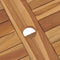 vidaXL - Tuintafel - inklapbaar - 120x70x75 - cm - massief - teakhout