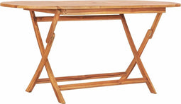 vidaXL - Tuintafel - inklapbaar - 160x80x75 - cm - massief - teakhout