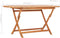 vidaXL - Tuintafel - inklapbaar - 160x80x75 - cm - massief - teakhout