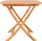 vidaXL - Tuintafel - inklapbaar - 160x80x75 - cm - massief - teakhout