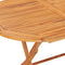 vidaXL - Tuintafel - inklapbaar - 160x80x75 - cm - massief - teakhout