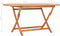 vidaXL - Tuintafel - inklapbaar - 160x80x75 - cm - massief - teakhout