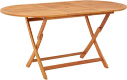 vidaXL - Tuintafel - inklapbaar - 160x85x75 - cm - massief - eucalyptushout