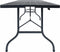 vidaXL - Tuintafel - inklapbaar - 180x75x72 - cm - HDPE - en - kunstrattan - zwart