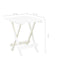 vidaXL - Tuintafel - inklapbaar - 45x43x50 - cm - kunststof - wit