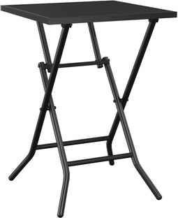 vidaXL - Tuintafel - inklapbaar - 50x50x72 - cm - staalgaas - antracietkleurig