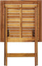 vidaXL - Tuintafel - inklapbaar - 60x60x75 - cm - massief - acaciahout