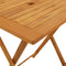 vidaXL - Tuintafel - inklapbaar - 60x60x75 - cm - massief - acaciahout