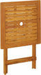 vidaXL - Tuintafel - inklapbaar - 60x60x75 - cm - massief - acaciahout