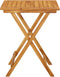vidaXL - Tuintafel - inklapbaar - 60x60x75 - cm - massief - acaciahout