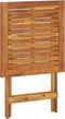vidaXL - Tuintafel - inklapbaar - 60x60x75 - cm - massief - acaciahout