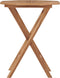vidaXL - Tuintafel - inklapbaar - 60x60x75 - cm - massief - teakhout
